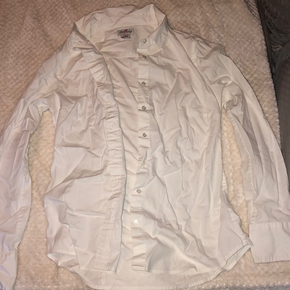white collared jcrew button down